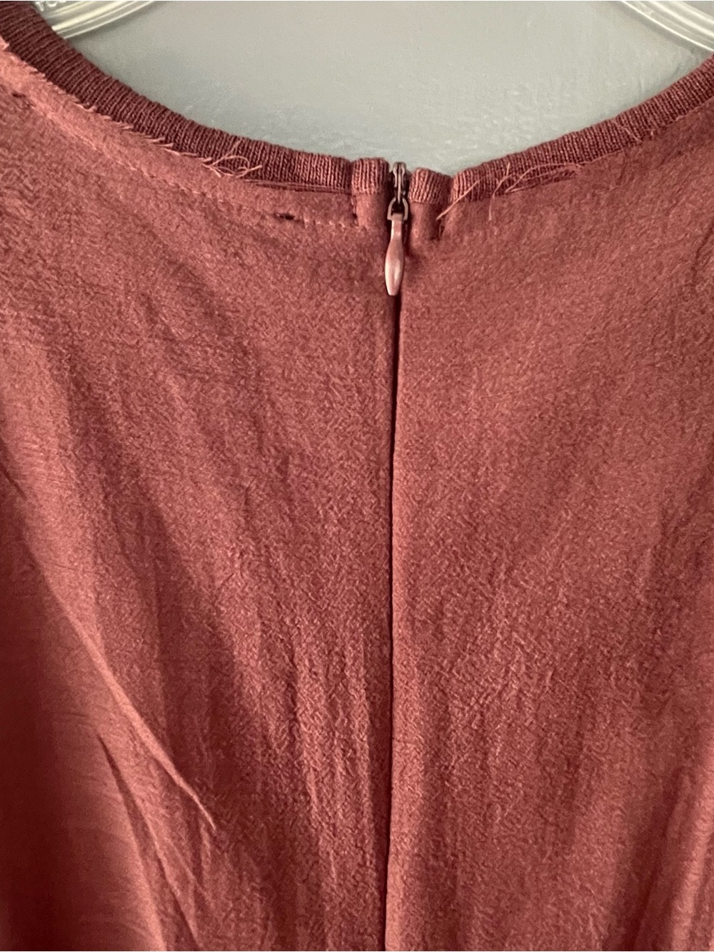Zara Chestnut Brown Smocked-Waist Midi Dress - Picture 6 of 9